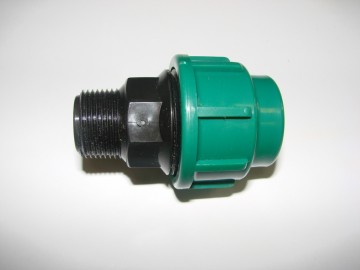 PE puntstuk buitendraad 25 x 3/4