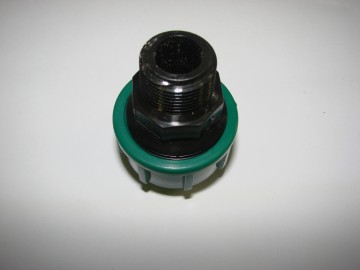 PE puntstuk buitendraad 25 x 3/4