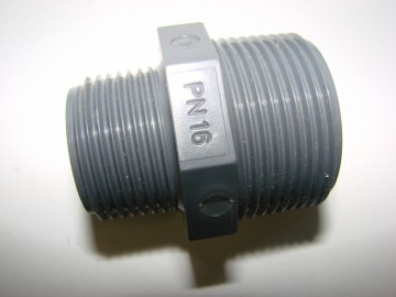 PVC draadnippel 1 1/4 x 1 "  L3.35.080 