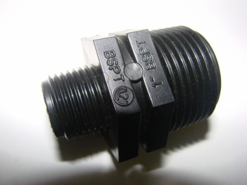 PP verloopnippel 1 x 1/2