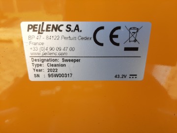 Pellenc veegmachine 10